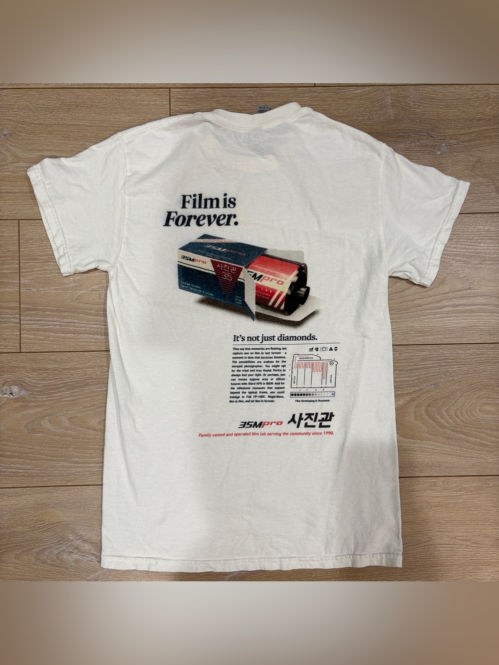 35mpro Film Lab "Film is Forever" Graphic Tee S